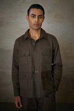 Load image into Gallery viewer, SAHEB OLIVE SHIRT - FORMAL EDIT