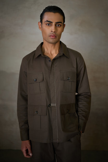 SAHEB OLIVE SHIRT - FORMAL EDIT