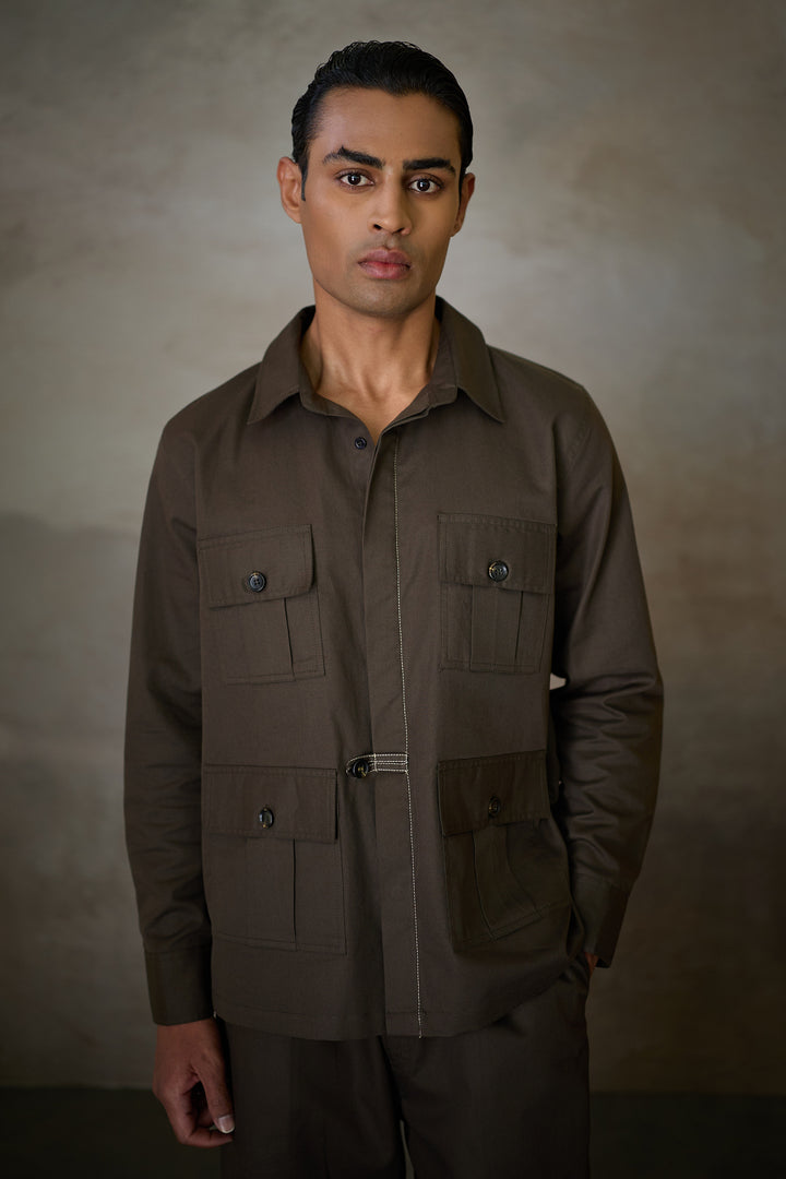 SAHEB OLIVE SHIRT - FORMAL EDIT