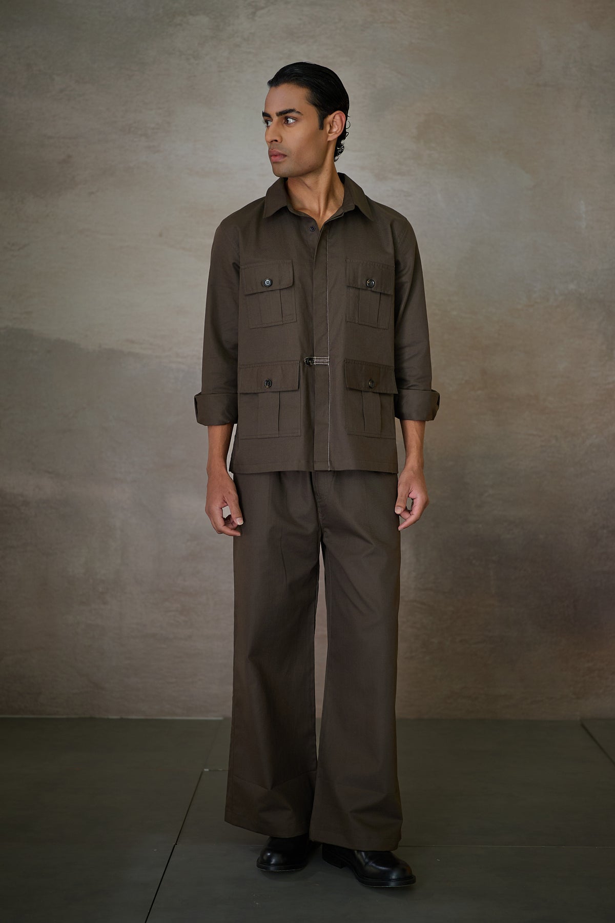 SAHEB SHIRT SET- FORMAL EDIT OLIVE