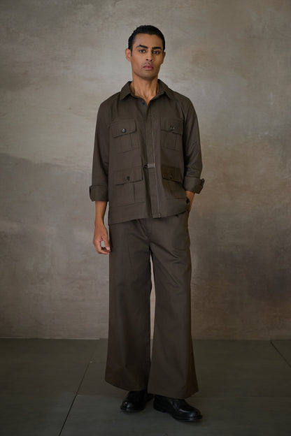 SAHEB OLIVE SHIRT - FORMAL EDIT