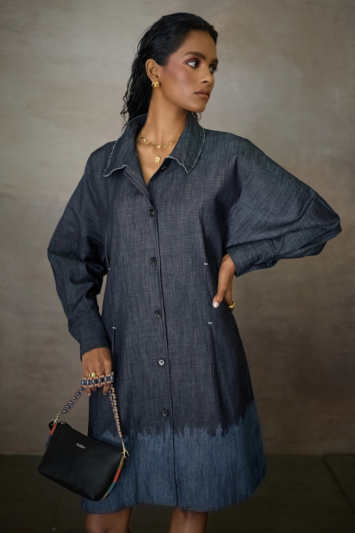 MANHATTAN SHORT DRESS- DENIM