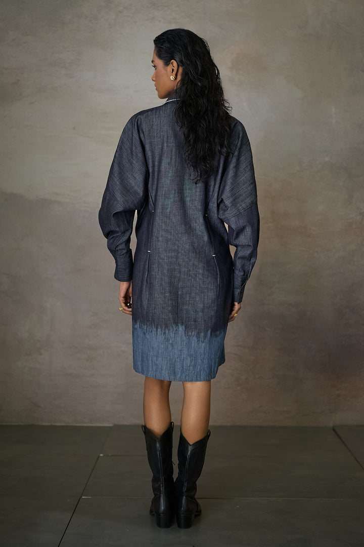 MANHATTAN SHORT DRESS- DENIM