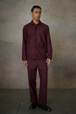 Load image into Gallery viewer, OXFORDSHIRE TRENCH SET- MERLOT (SET OF3)
