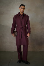 Load image into Gallery viewer, OXFORDSHIRE TRENCH COAT-MERLOT