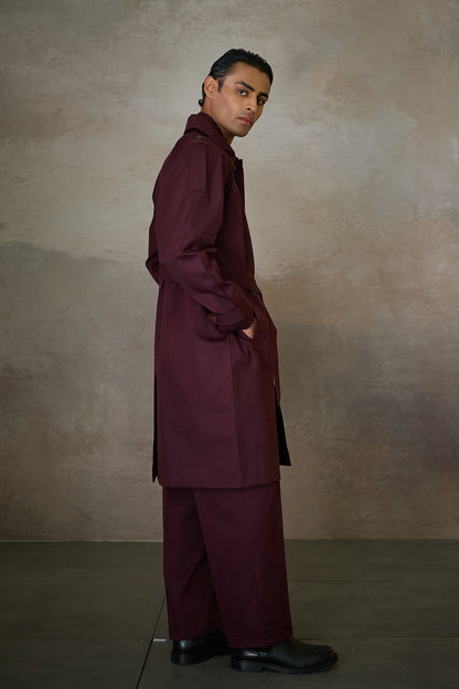 OXFORDSHIRE TRENCH SET- MERLOT (SET OF3)