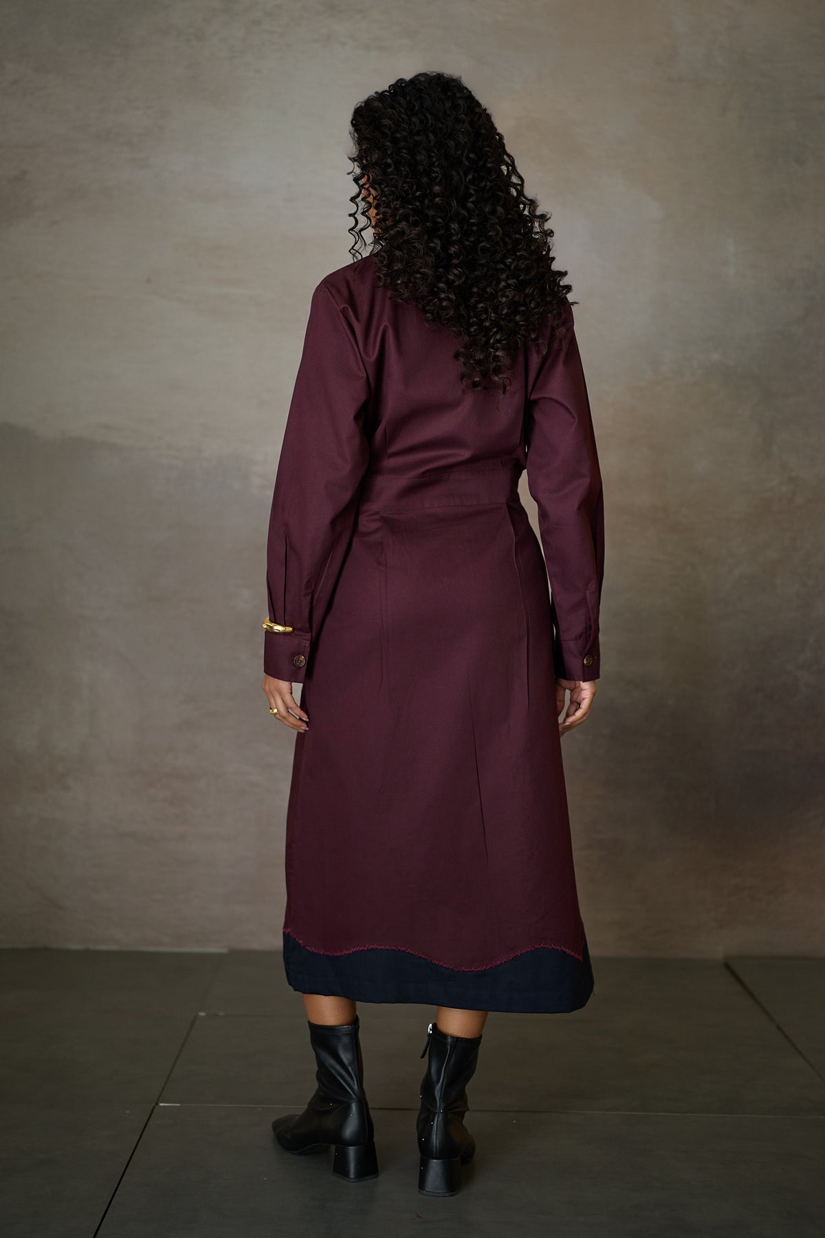 FELICIA DRESS- MERLOT
