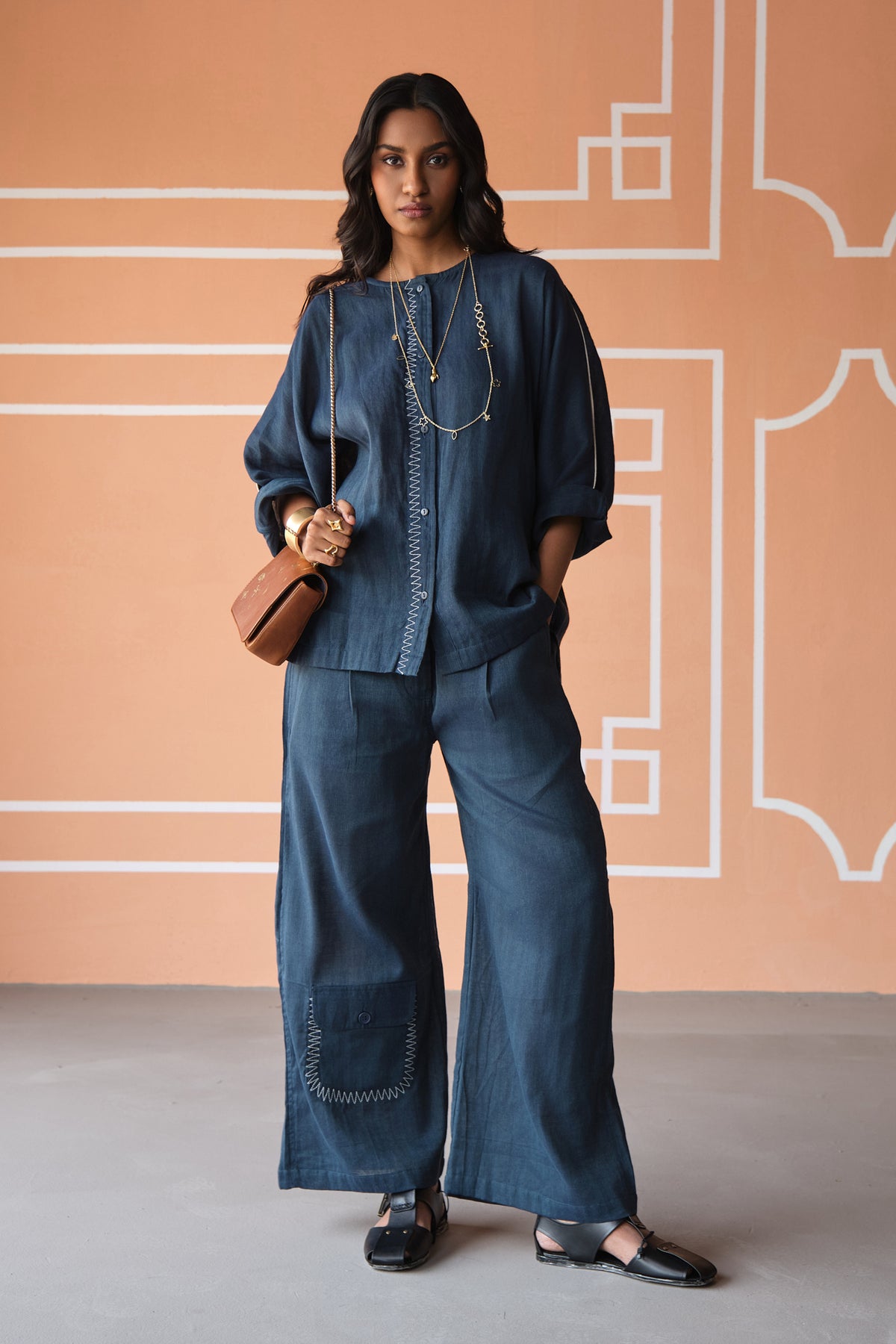 WABI SABI SUMMER SET-NAVY