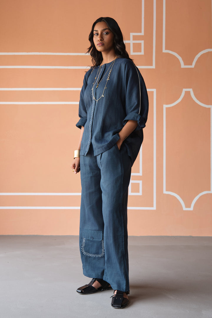 WABI SABI SUMMER SET-NAVY