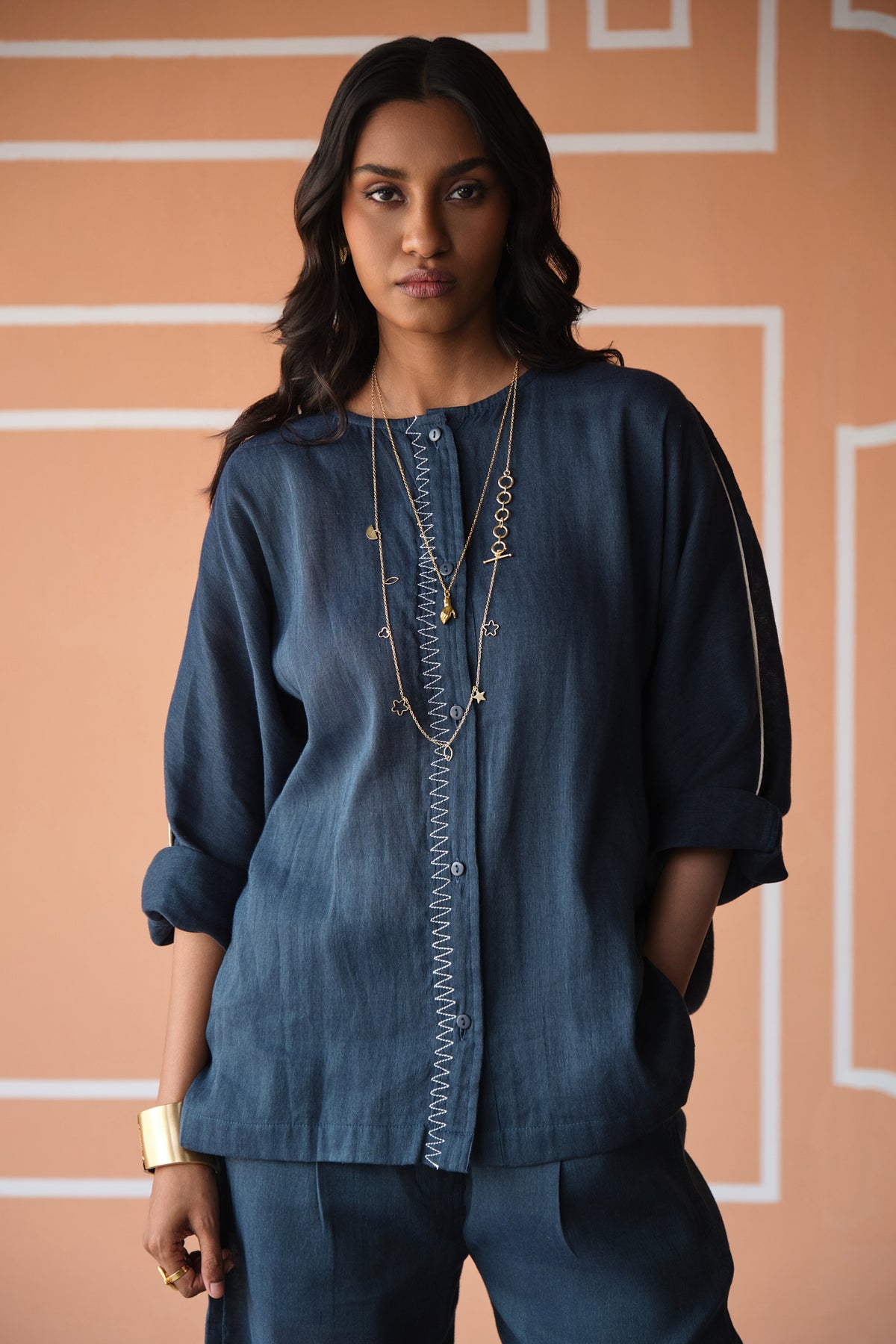 WABI SABI SUMMER SET-NAVY