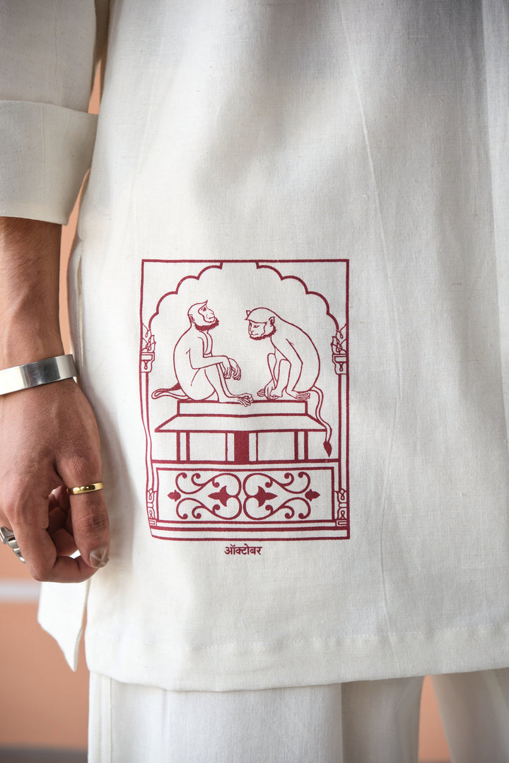JAIPUR KURTA SET- SUMMER WHITE