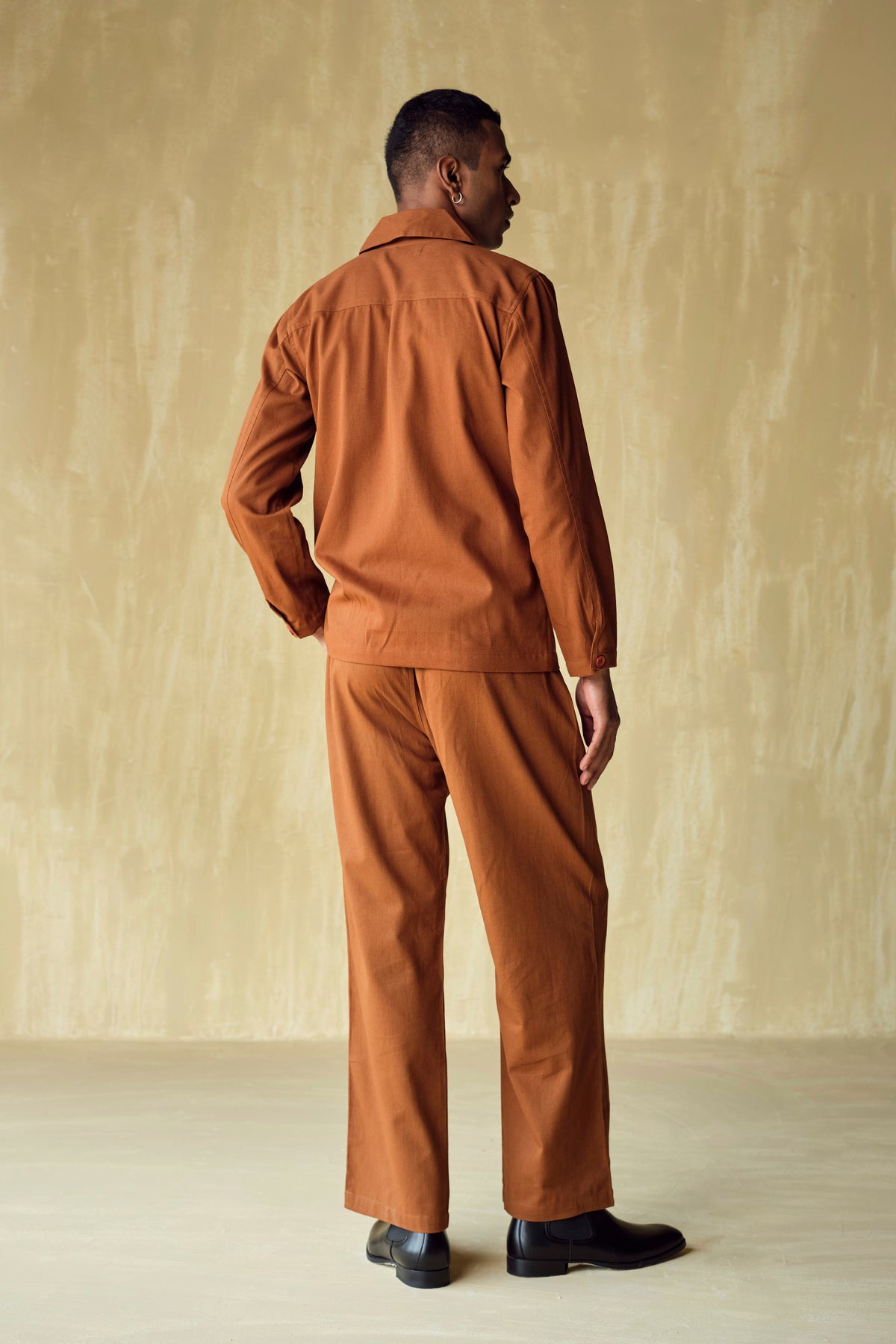 PACHO EMBROIDERED SET-RUST