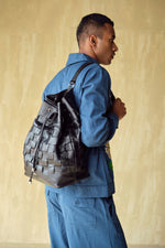 Load image into Gallery viewer, BOLDEN-WOVEN LEATHER BACKPACK
