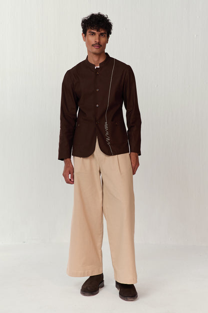 DOODLE SUMMER SHACKET-CACAO