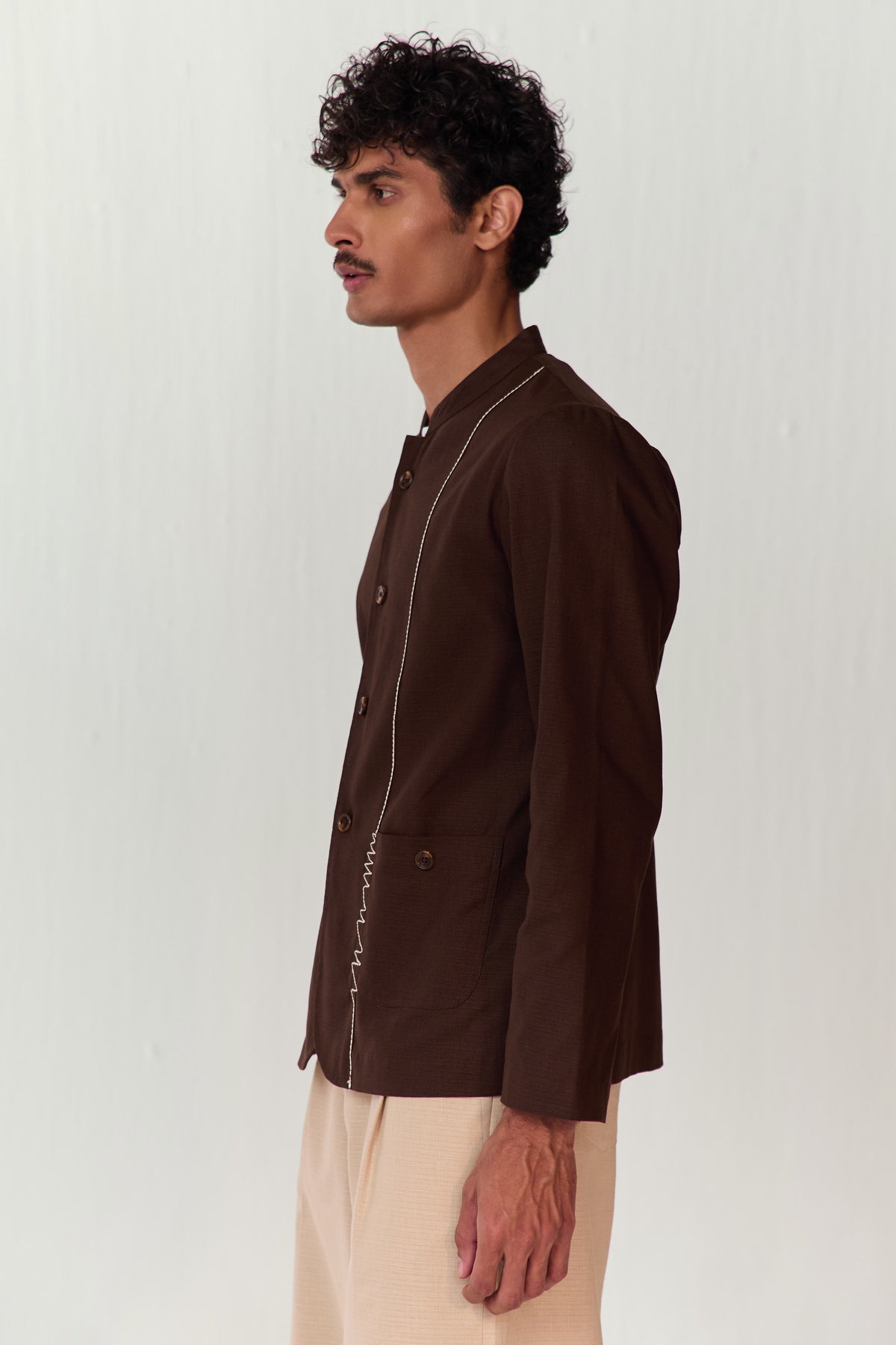 DOODLE SUMMER SHACKET-CACAO