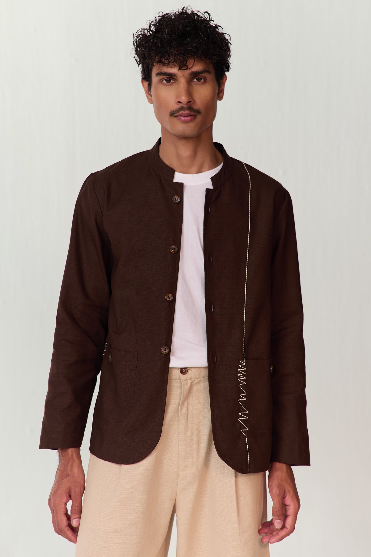 DOODLE SUMMER SHACKET-CACAO