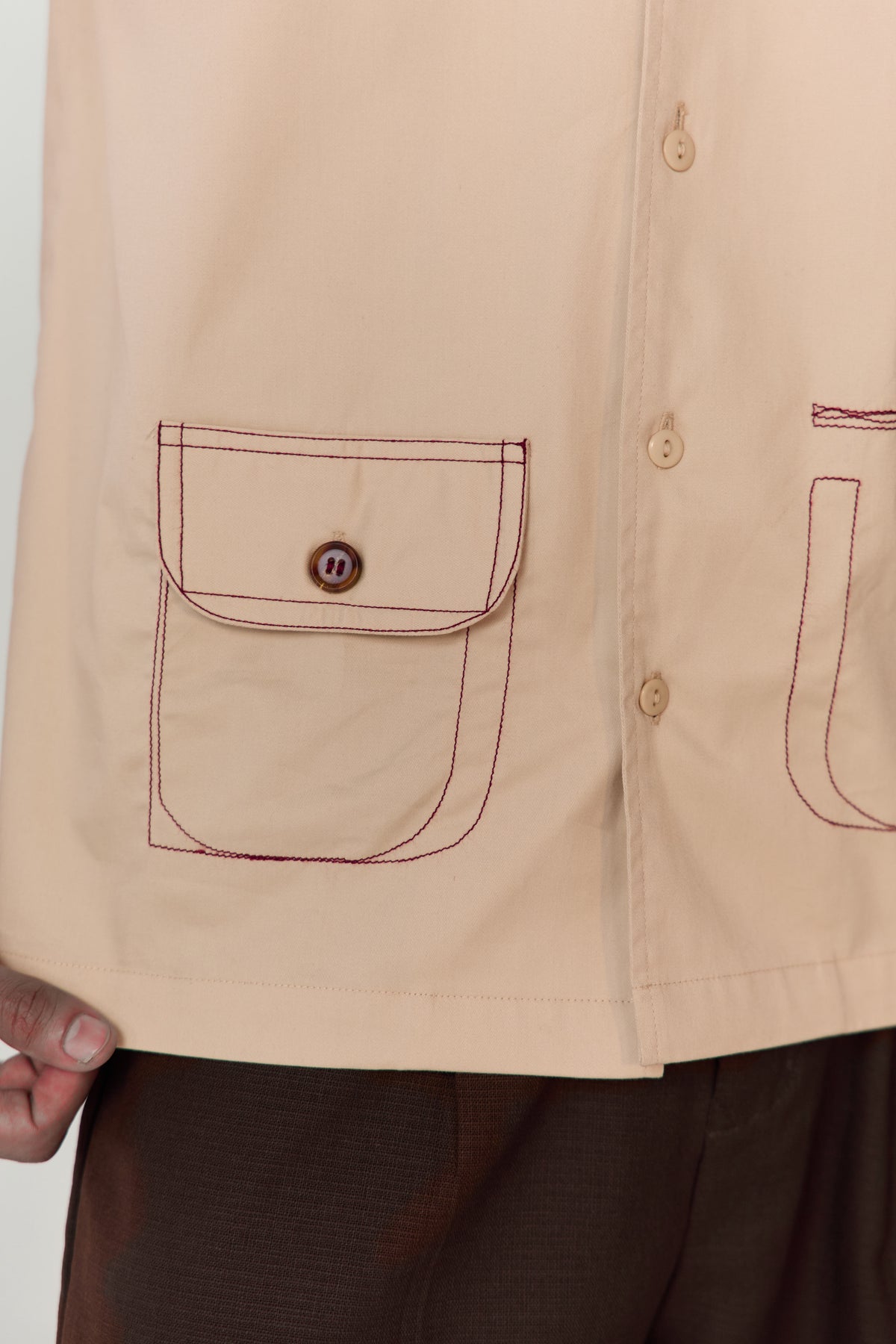 DOODLE SUMMER SHIRT-BEIGE