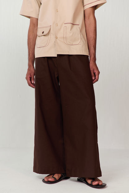 WEEKEND SUMMER PANTS-CACAO