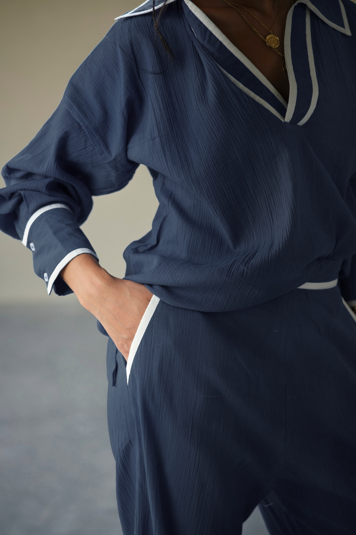 VOYLA CRUSHED COTTON SET