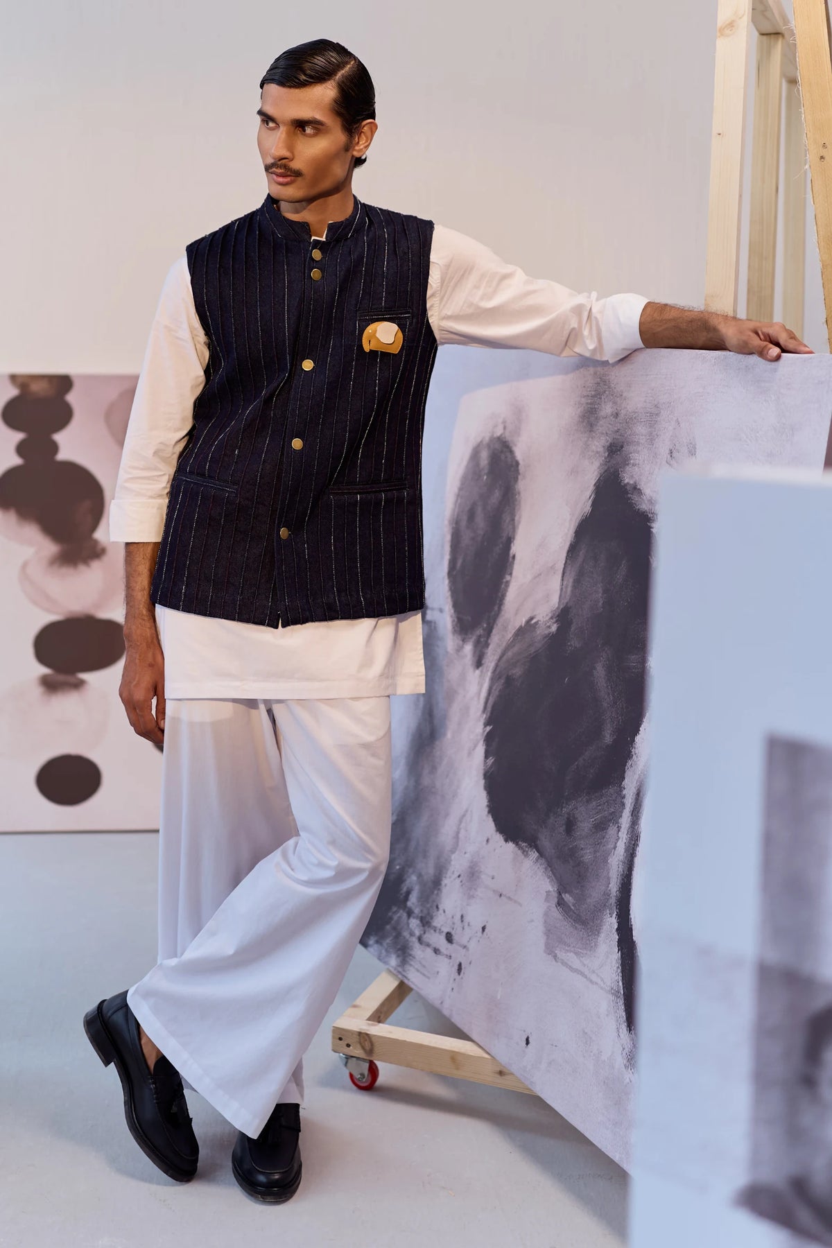 ADVAIT DENIM JACKET SET- SET OF 3