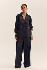 Load image into Gallery viewer, Asymmetric Denim Set-Blue