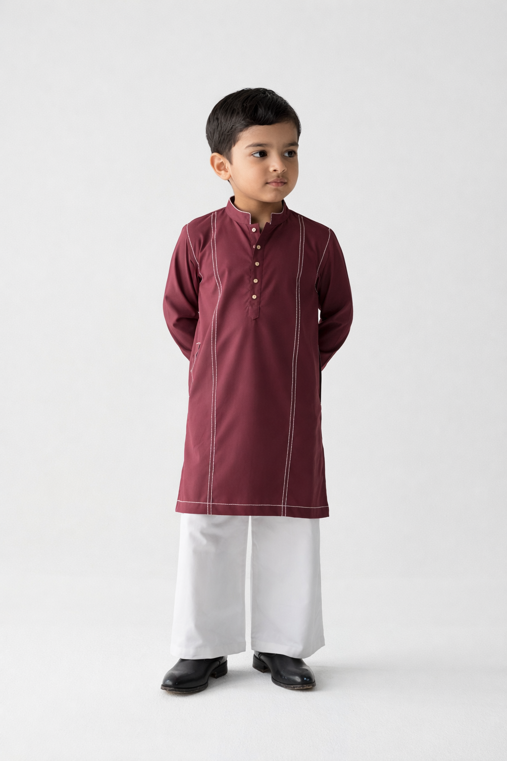TAILORED KURTA SET VINO-KIDS