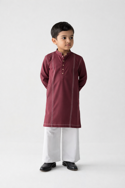 TAILORED KURTA SET VINO-KIDS