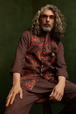 Load image into Gallery viewer, ZAKIR NEHRU JACKET SET-GREY ( SET OF 3)

