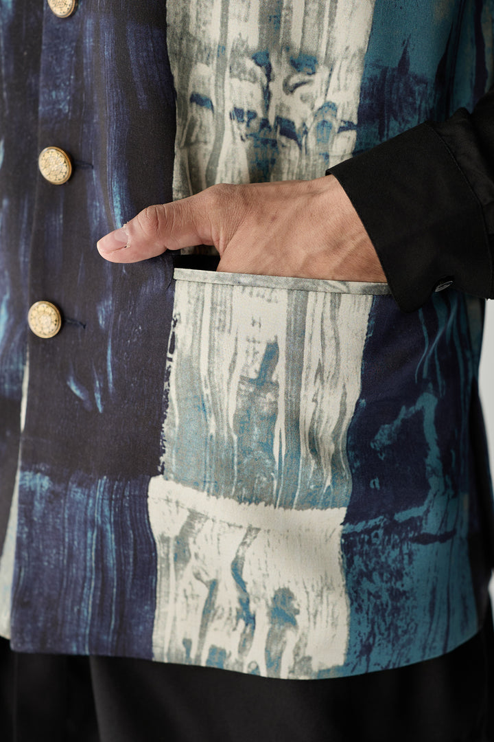 MIHIR NEHRU JACKET SET-DRIP ( SET OF 3)