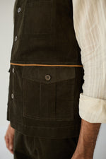 Load image into Gallery viewer, CORDUROY HUNTER JACKET SET-OLIVE ( Set Of 2)
