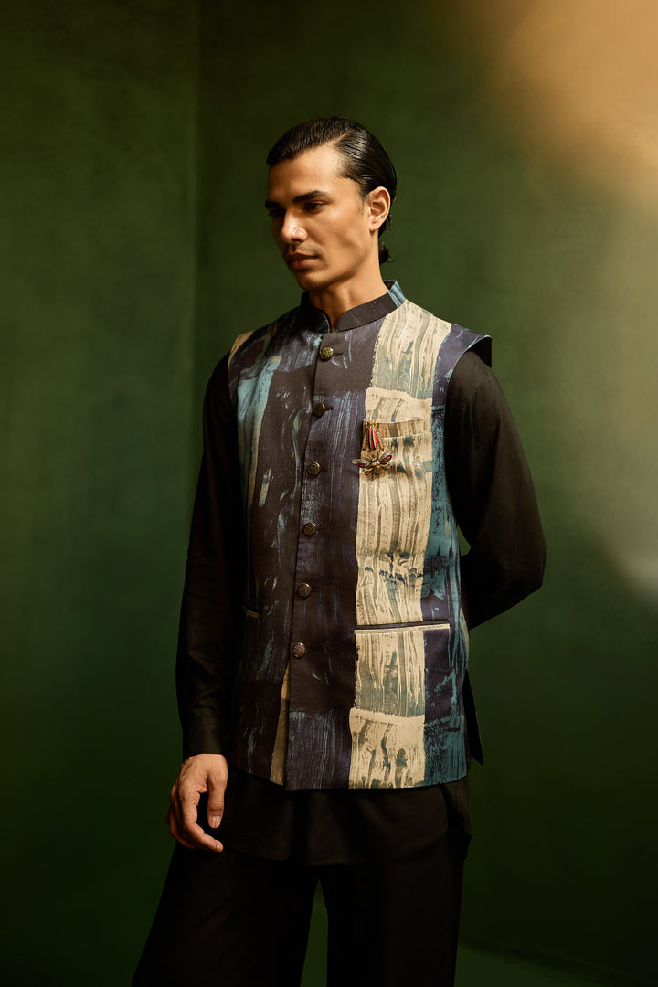 MIHIR NEHRU JACKET SET-DRIP ( SET OF 3)