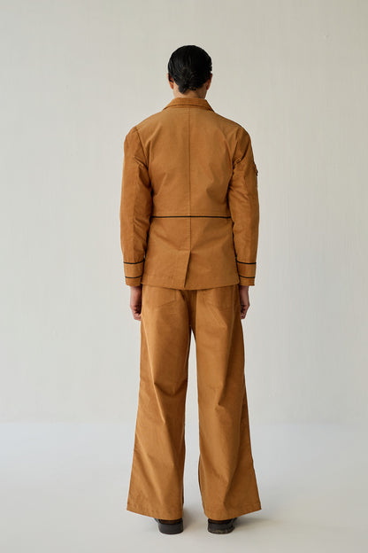 CORDUROY BLAZER SET-BURNT ( Set Of 2)