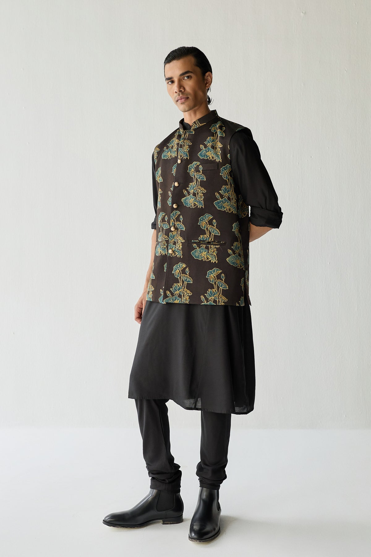 ASIM NEHRU JACKET SET-FLORA ( SET OF 3)