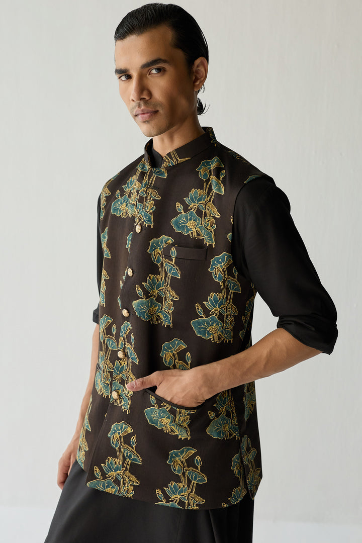 ASIM NEHRU JACKET SET-FLORA ( SET OF 3)