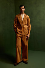 Load image into Gallery viewer, CORDUROY BLAZER SET-BURNT ( Set Of 2)
