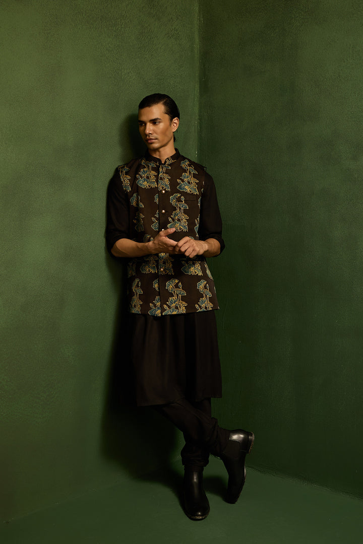 ASIM NEHRU JACKET SET-FLORA ( SET OF 3)