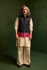 Load image into Gallery viewer, WAHID NEHRU JACKET SET- BROCADE ( SET OF 3)
