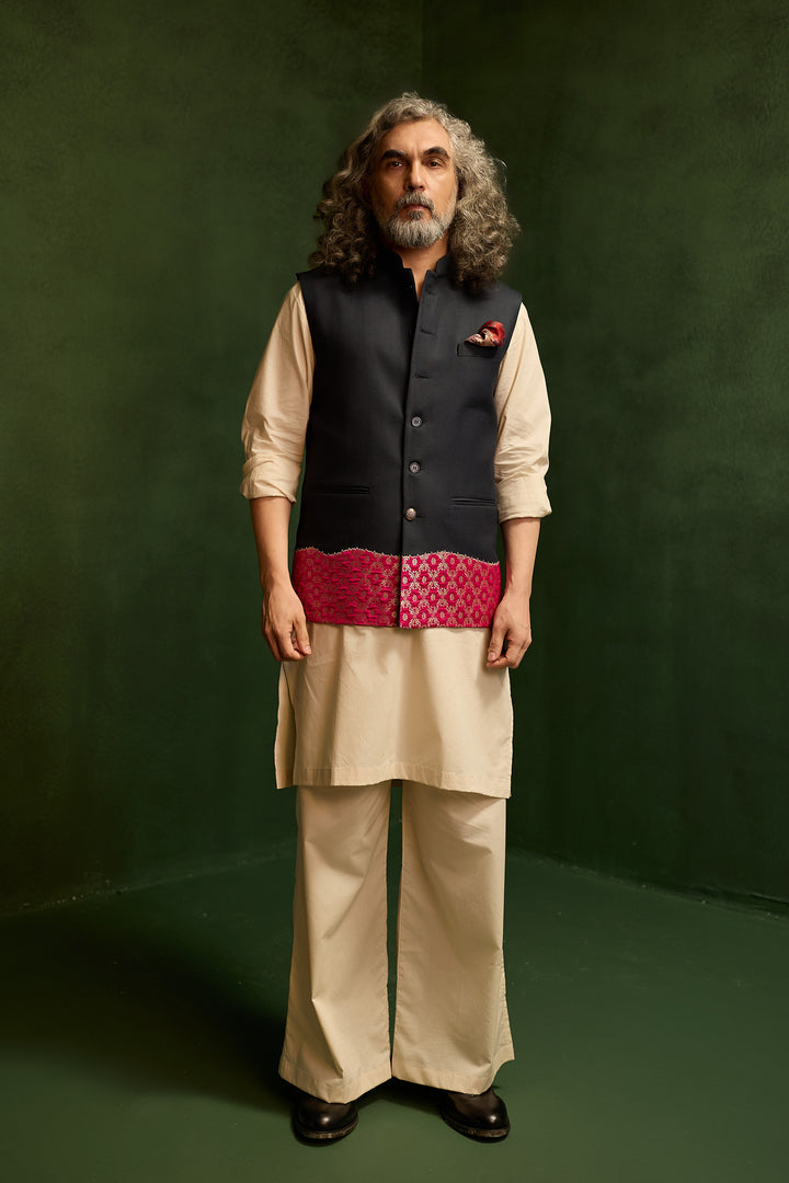 WAHID NEHRU JACKET SET- BROCADE ( SET OF 3)