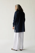 Load image into Gallery viewer, TAILORED KURTA SET- NAVY
