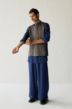Load image into Gallery viewer, AJRAK INDIE NEHRU JACKET SET ( SET OF 3)
