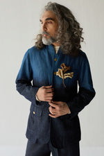 Load image into Gallery viewer, SAHEJ DENIM BANDGALA SET ( SET OF 2)
