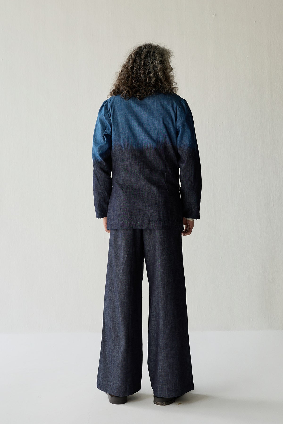 SAHEJ DENIM BANDGALA SET ( SET OF 2)