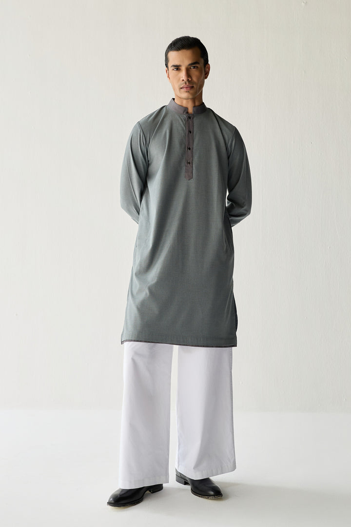 SAMAY EMBROIDERED JACKET SET- GREY ( SET OF 3)