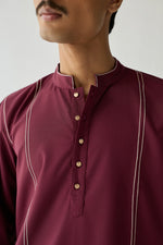 Load image into Gallery viewer, TAILORED KURTA SET- VINO
