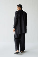Load image into Gallery viewer, MATKA SILK KURTA SET- BLACK
