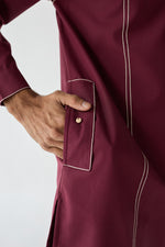 Load image into Gallery viewer, TAILORED KURTA SET- VINO
