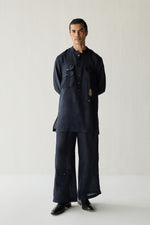 Load image into Gallery viewer, MATKA SILK KURTA SET- BLUE
