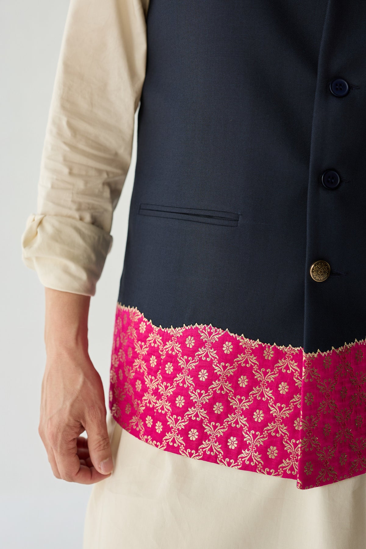 WAHID NEHRU JACKET SET- BROCADE ( SET OF 3)