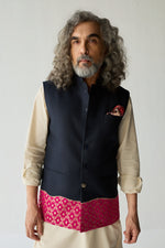 Load image into Gallery viewer, WAHID NEHRU JACKET SET- BROCADE ( SET OF 3)
