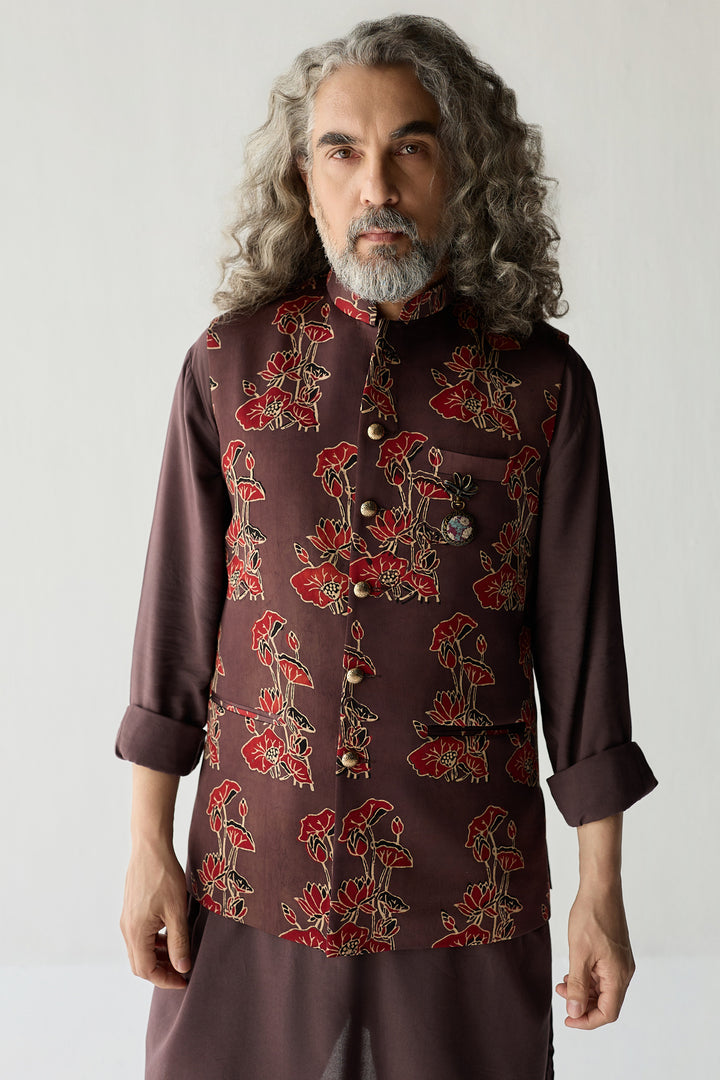 ZAKIR NEHRU JACKET SET-GREY ( SET OF 3)